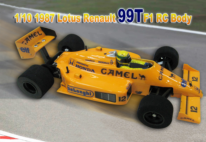 110 Rtr Prepainted F1 1987 Ayrton Senna Lotus Honda 99t Rc Body For