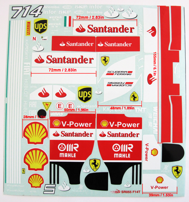 f1 rc decals